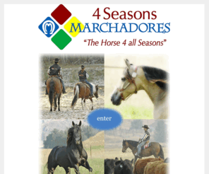 fourseasonsmarchadors.com: 4 Seasons Marchadores, The Horse for all Seasons gaited horse imported horse
4 Seasons Ranch, home of the Mangalarga Marchador, the incredible Brazilian horse with the versaitility, stamina, cowsense and smooth gaits to make it the perfect all around horse. It's inherent cowsense makes for the perfect ranch, cattle working and all around mount. It's unique gaits are smooth and fast and their dispositions are exceptional in that they truly bond with their owners.