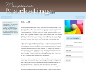 mompreneurmarketing.com: Mompreneur Marketing
Just another WordPress weblog