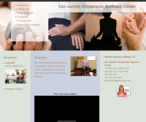 sanjacintochiropractic.com: San Jacinto Chiropractic Wellness Center - Chiropractor in Baytown, Texas TX 77521-4302
A chiropractor located in the Baytown, Texas TX 77521-4302 area.