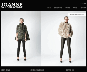 joannevandenavenne.com: JOANNE VANDEN AVENNE - Mode ontwerper - België - Home
Joanne Vanden Avenne is een jonge Belgische modeontwerper. Haar kleding wordt geïnspireerd door dartele, assymetrische volumes en contrasten tussen verschillende materialen en structuren.OK