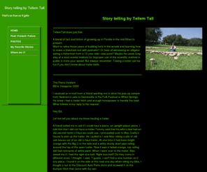 tellemtall.com: HOME
Enter a brief description of your site here