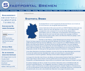 stadtportal-bremen.net: Stadtportal Bremen
Stadtportal Bremen - Das Branchenbuch mit Empfehlungen, für die Freizeit, Restaurants und Ärzten. Hier finden Sie alle Branchen und können selbst inserieren.