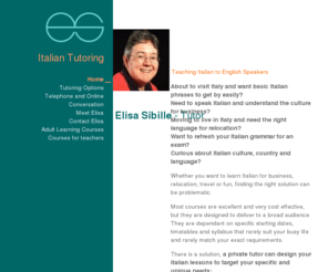 esitaliano.com: Learn Italian with Elisa Sibille
Italian Tutoring, Conversation and Classes with Elisa Sibille - Native Italian Tutor