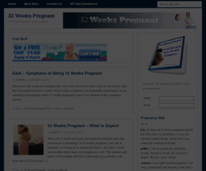 32weekspregnant.info: 32 Weeks Pregnant - What to expect
What should you expect when you are 32 weeks pregnant.  Find out how to have the best thirty weeks pregnant and live healthy for you and your baby.