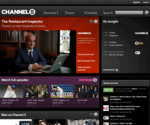 channel5web.net: Home | Channel 5
The official site for Channel 5, Channel 5 HD, 5* and 5 USA. Watch and discuss full episodes, video clips and previews, browse episode guides and exclusives.
