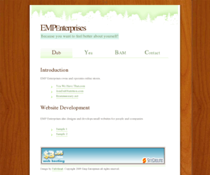 empenterprises.net: EMP Enterprises
A valid, XHTML 1.0 template