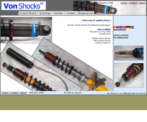 vonshock.com: Von Shocks Home
High performance shock absorbers and coilover systems