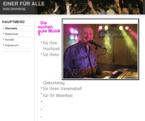 einerfueralle-musik.de: Startseite
Alleinunterhalter "Einer für Alle"