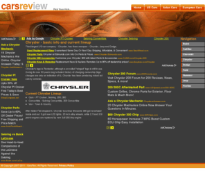 glavonja.net: Chrysler - basic info and current lineup | Cars Review
Page about Chrysler, Convertible and logo