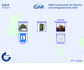 gwa-berlin.com: GEA Vertriebspartner GWA - Kühlanlagen, Kühltürme und Wärmeaustauscher aller Art
Die GWA ist ein Ingenieurunternehmen und befaßt sich vor allem mit der Planung und dem Bau von kompletten Kühlanlagen. Die Produktpalette umfaßt neben Anlagenbau auch wärmetechnische Komponenten und Wärmerückgewinnung.