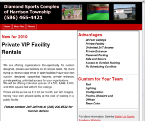 diamondathleticcenter.com: Diamond Sports Complex of Harrison Township
Exclusive private use baseball and softball facilities.