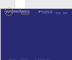 euromechanics.com: EUROMECHANICS MEDICAL | Medizintechnik
EUROMECHANICS MEDICAL | Medizintechnik. Unser Tätigkeitsfeld liegt in der Konstruktion und Fertigung von mechanischen Komponenten. Speziell in der Strahlentherapie, Röntgendiagnostik und Patientenpositionierung können Sie von unserer Erfahrung profitieren. Implementierung der Intensitätsmodulierten Strahlentherapie mit Elektronen, Implementation of intensity modulated radiation therapy with electrons