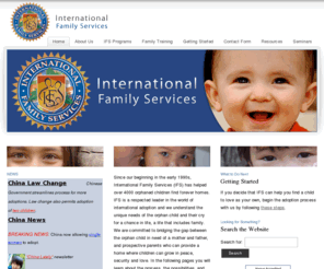 ifservices.org: International Family Services
International adoption agency