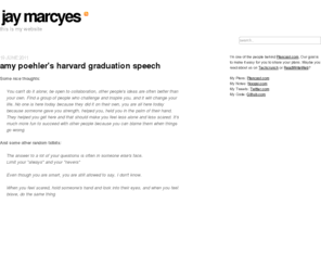 marcyes.net: Marcyes / This is my website
This is the website of Jay Marcyes