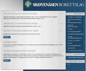 skoyenasen.no: Velkommen til Skøyenåsen borettslag
Skøyenåsen borettslag
