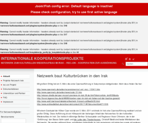 kulturaustausch.net: Das Netzwerk zum kulturellen Wiederaufbau im Irak
Netzwerk zum kulturellen Wiederaufbau im Irak