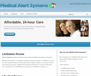 medicalalert-systems.com: Medical Alert Systems
Medical Alert Systems Information, Comparisons, and Buying Tips