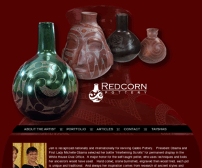 redcornpottery.com: Redcorn Pottery :||: Home :||: Caddo & Hasinai Pottery
Caddo Pottery by Jereldine Redcorn