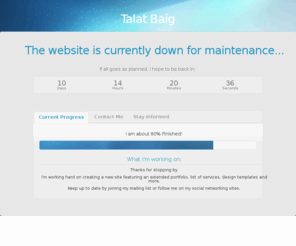 talatbaig.com: Talat Baig | Under Construction
