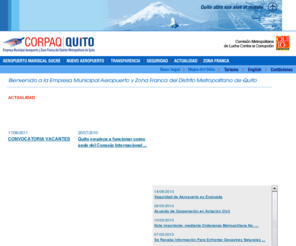 corpaq.com: CORPAQ-EMPRESA MUNICIPAL AEROPUERTO Y ZONA FRANCA
Empresa Municipal Aeropuerto y Zona Franca del Distrito Metropolitano de Quito-CORPAQ.