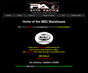 paautoracing.com: PA Auto Racing - Authentic Erebuni Body Kits and Wings On Sale!
