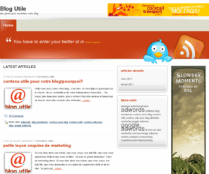 blog-utile.com: Blog Utile
Blog Utile – des pistes pour monétiser votre  blog