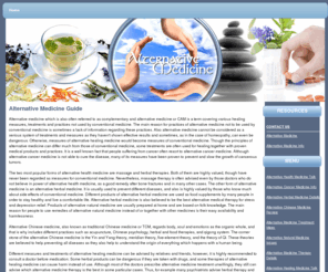 thealternativemedicine.org: Alternative Medicine Guide
Alternative Medicine Guide