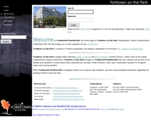 yorktownonthepark.net: Yorktown on the Park - Welcome
Yorktown on the Park, 222 The Esplanade, Toronto, Ontario, Canada - MTCC 955