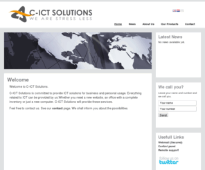 c-ict.mobi: C-ICT Solutions - Home
C-ICT is supplies all kinds of IT systems for business and personal use. Ask us for an offer and see the difference!