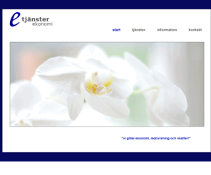 etjanster.info: e-tjänster - start
e tjanster ekonomi
