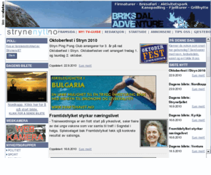 nordfjord.com: Strynenytt.no
Strynenytt er ei uavhengig nettavis med det formål å gje folk i og utanfor Stryn og Hornindal kommune eit alternativ på nett.