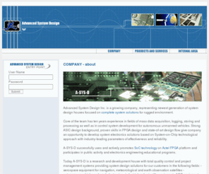 a-sys-d.com: Advanced System Design, Inc.
СКБ Интегральных Систем, FPGA, IP ядра, средства разработки, маршруты проектирования