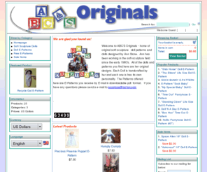 adollpattern.com: ABCS Originals (Powered by CubeCart)
Soft-sculpture dolls, Downloadable doll patterns, doll e-patterns