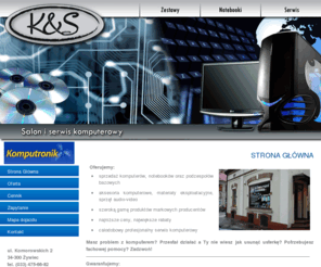 ks24.eu: K&S Salon i serwis komputerowy, komputery Żywiec, sprzęt komputerowy Żywiec
Salon i serwis komputerowy w Żywcu, całodobowy profesjonalny serwis komputerowy, sprzedaż komputerów, notebooków i laptopów w Żywcu, akcesoria komputerowe, najlepsze komputery Żywiec, KOMPUTRONIK Żywiec