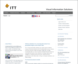 researchsystems.com: ITT Visual Information Solutions, Image Processing & Data Analysis
IDL, ENVI, ENVI EX & IAS are the premier software solutions for data visualization and image processing & analysis.