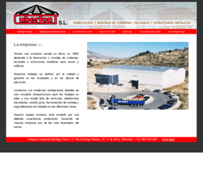 cuberfont.com: ::: CUBERFONT S.L. ::: Fabricacion y montaje de cubiertas, fachadas y estructuras metalicas.
CUBERFONT S.L. Fabricacion y montaje de cubiertas, fachadas y estructuras metalicas.