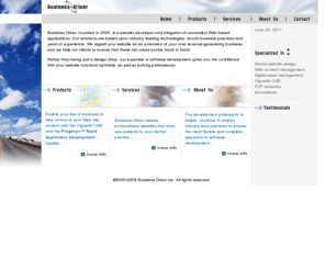 business-driver.com: Business Driver | Home
Vignette content management and portal management software enables organizations to rapidly build, manage and deploy Web applications for the real-time enterprise.