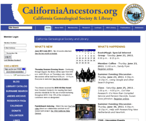 californiaancestors.net: California Genealogical Society and Library
California Genealogical Society and Library