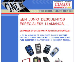 herramientasyscaners.com.mx: herramientasyscaners.com.mx  cuauti.com.mx
SCANNER DE DIAGNOSTICO AUTOMOTRIZ,  OTC SPX, GENISYS NEMISYS X-RAY,  VEDIS AUTOLAND,  MIKEL´S,  ZENITROM,  INJECTOCLEAN,  CJEURO CJ4, RAMPAS AUTOMOTRICES, RAMPAS DE 2 Y 4 POSTES, LLANTERAS, SCANERS BASICOS, MULTIMETROS, BOYAS, SCANER PARA DIESEL, OFERTAS EN SCANERS