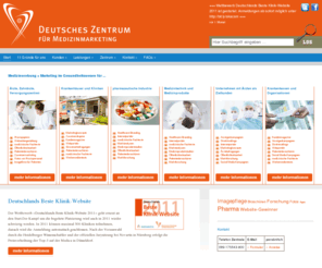 medizinagentur.com: Marketing + Werbung Gesundheitswesen, Pharmaindustrie, Medizintechnik, Medizinprodukte, Krankenhaus, Klinik, Arztpraxis, Finanzdienstleister, Marketingkonzepte, Marktfoschung, Marketingforschung, Marktstudie » Deutsches Zentrum für Medizinmarketing
Konzentriertes Wissen und maximale Erfahrung im Healthcare-Marketing.