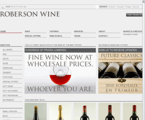 roberson.co.uk: Roberson Wine - London's Finest Wine Merchant
The online home of Roberson Wine, the U.K.’s best fine wine merchant. Choose from hundreds of fine wines to buy online or book tickets to our famous fine wine tastings.