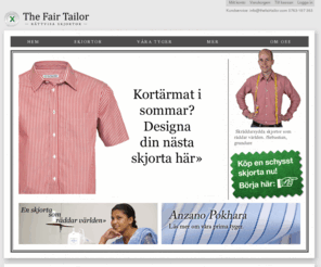 thefairtailor.com: Skräddarsydda skjortor
Designa din egen unika skräddarsydda skjorta hos The Fair Tailor. Vi erbjuder allt inom skjortor!