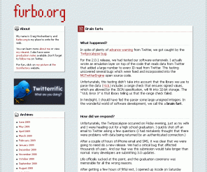 furbo.org: furbo.org
The weblog of Craig Hockenberry