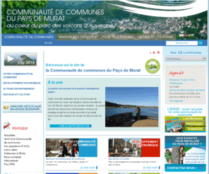 paysdemurat.com: Communauté de communes du Pays de Murat - Cantal (15)
Bienvenue sur le site de la Communauté de communes du Pays de Murat dans le Cantal