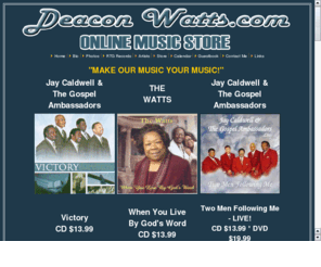 rtgrecords.com: RTG Records - Online Store
Deacon Watts and RTG Records online music store. Featuring Jay Caldwell, The Gospel Ambassadors, Swanee Quintet, Elder James Flowers Jr and more.