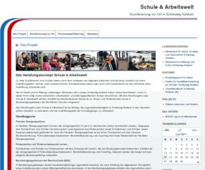 schuleundarbeitswelt.de: | Schule & Arbeitswelt

		 - Koordinierung vor Ort in Schleswig-Holstein