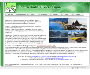 ligurdialisi.com: Centro Dialisi Riviera Ligure - Dializzare in Liguria Levante Ligure Tigullio Genova
Centro Dialisi Riviera Ligure - Studio Medico Associato