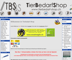 tierbedarf-shop.ch: Tierbedarf-Shop
Online Shop fr Aquaristik und Tierbedarf