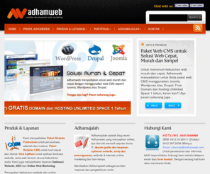 adhamweb.com: Adhamweb - Web Design, Development and Online Marketing
Adhamweb memberikan layanan web desain, development, optimisasi website dan online marketing, untuk membantu usaha promosi di internet melalui website profesional yang berhasil secara optimal. Adhamweb berlokasi di kota Malang, Jawa Timur dan Denpasar, Bali.