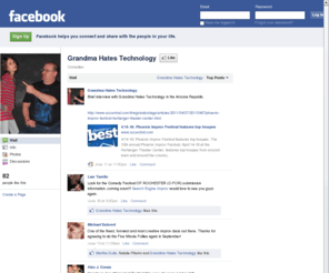 grandmahatestechnology.com: Incompatible Browser | Facebook
 Facebook is a social utility that connects people with friends and others who work, study and live around them. People use Facebook to keep up with friends, upload an unlimited number of photos, post links and videos, and learn more about the people they meet.